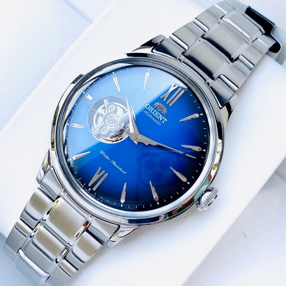 Orient Blue Dial Men's Steel Luxury Watch
